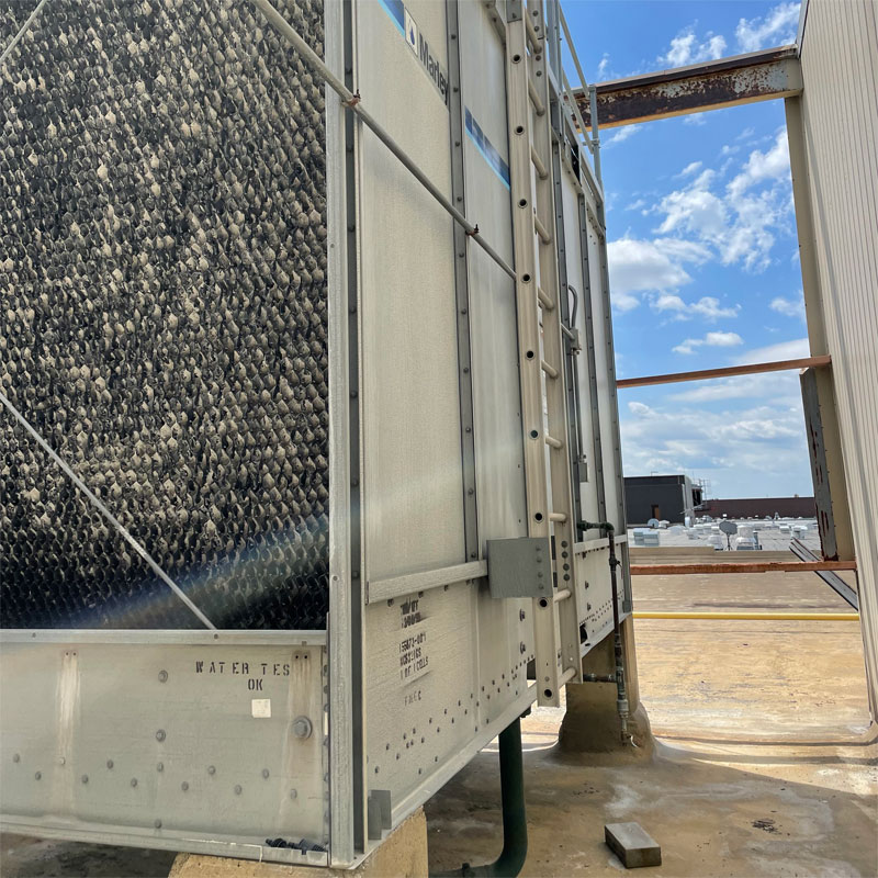 Commercial HVAC System Coil Cleaning and Maintenance - Cooling Tower